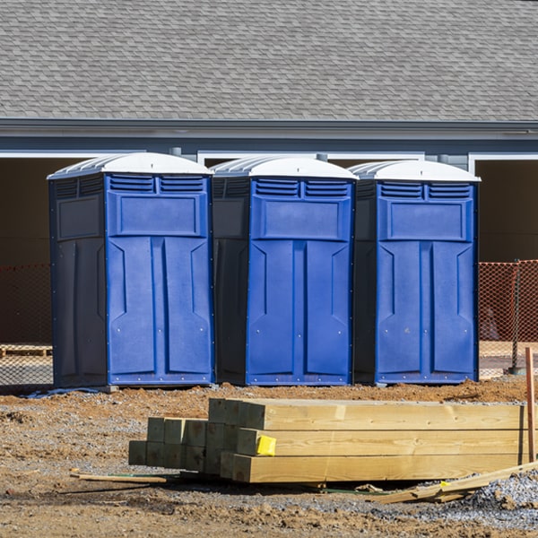 how often are the porta potties cleaned and serviced during a rental period in Richwood NJ